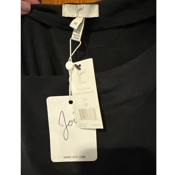 Joie dress Ashton Medium one shoulder black silk short